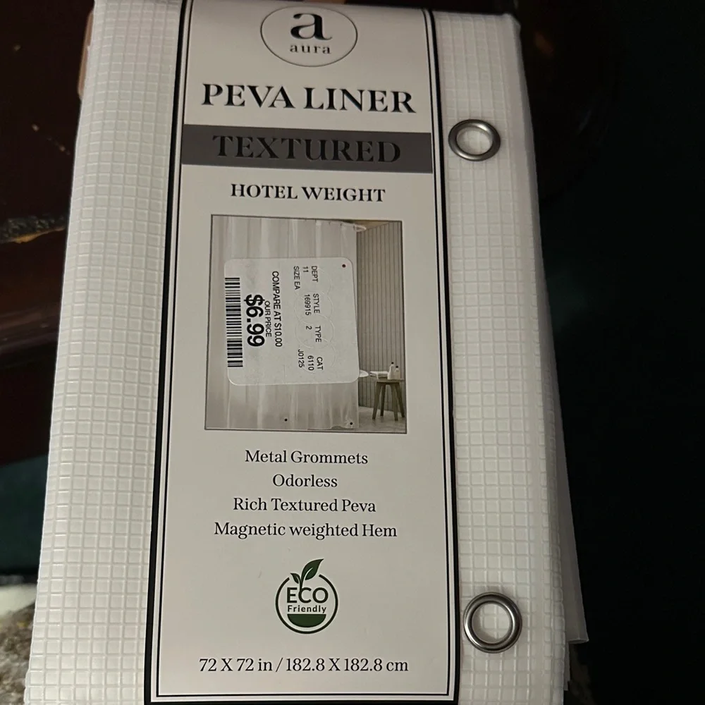Aura Textured PEVA Liner with Metal Grommets